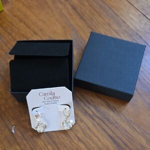 Camila Coelho Gold Earrings NIB